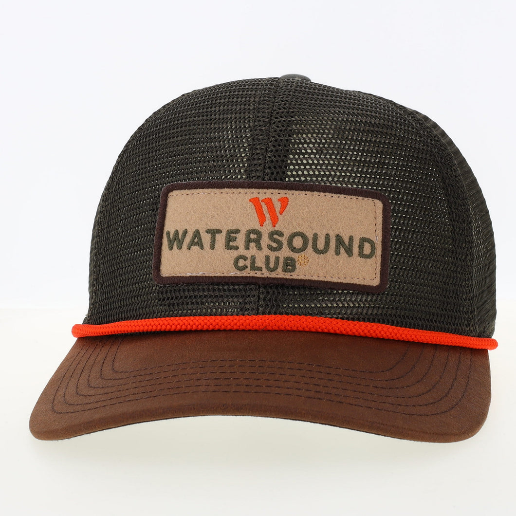 Olive/Brown Meshy Hat