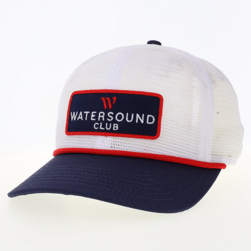 White/Navy Meshy Hat