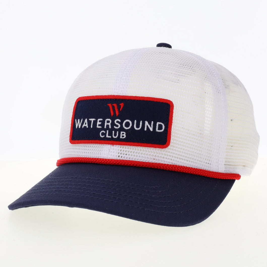 White/Navy Meshy Hat
