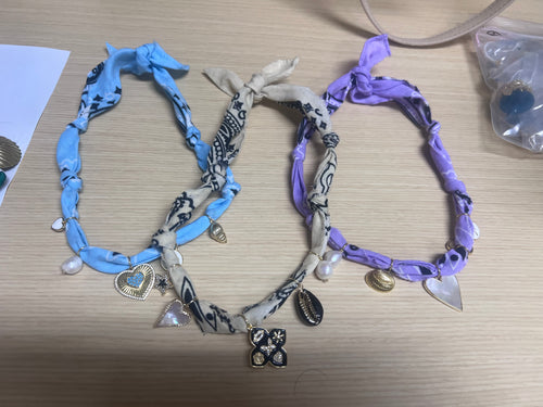 Bandana Charm Necklace - $56