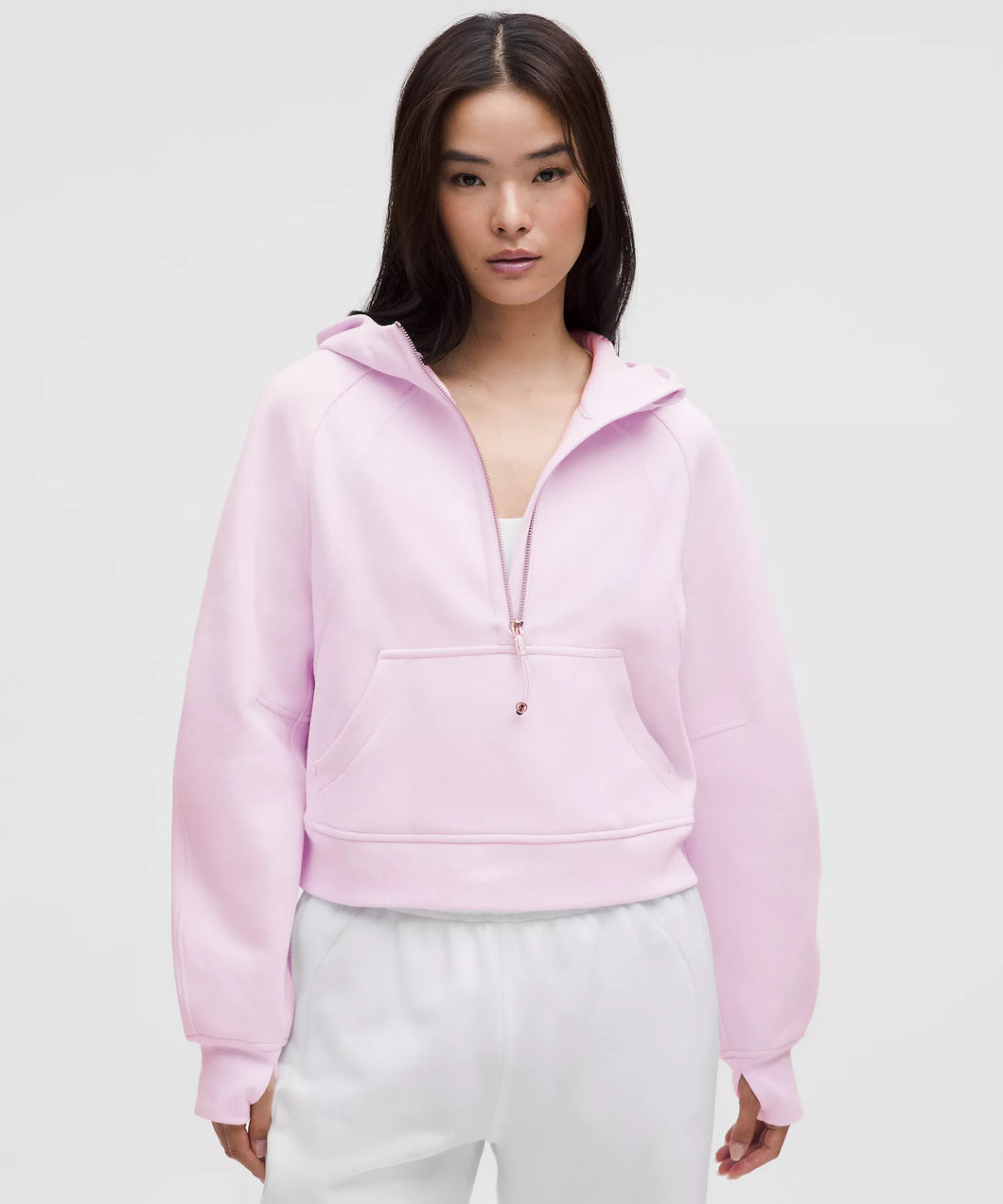 Pink Organza Scuba 1/2 Zip