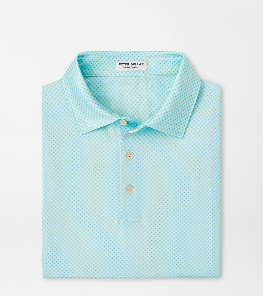 Seaglass Circle Geo Print Polo