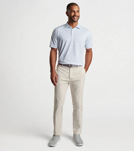 Cottage Blue Clifton Stripe Polo