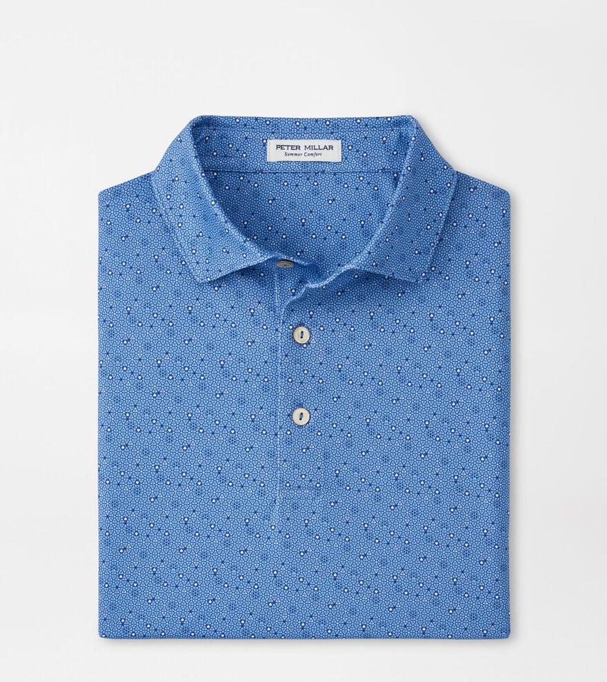 Evening Tide Costanzo Geo Print Polo