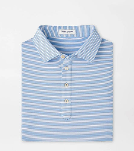 Cottage Blue Lawson Stripe Polo