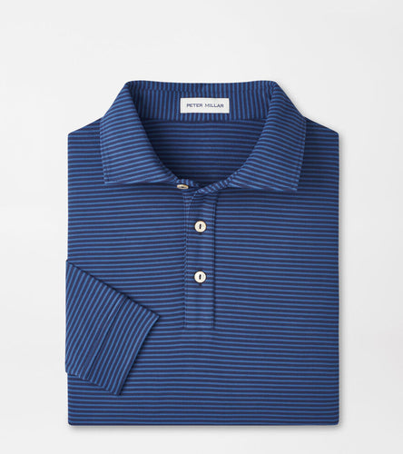 Blue Haze Lyons Stripe LS Polo