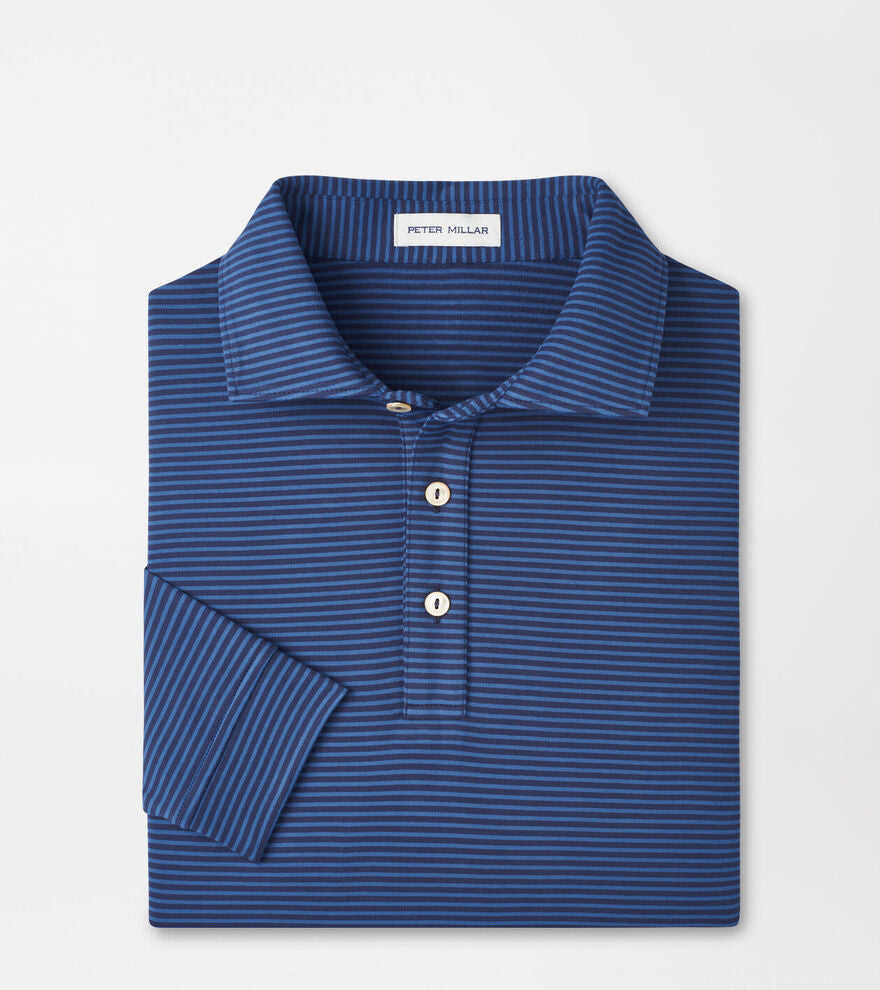 Blue Haze Lyons Stripe LS Polo