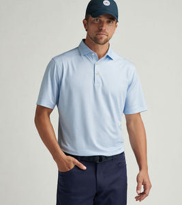 Sailor Blue Orbit Print Polo