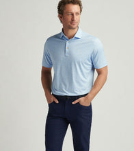 Load image into Gallery viewer, Pale Blue First In Flight Print Polo