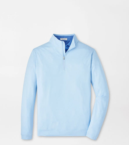 Pale Blue Birdseye Perth 1/4 Zip