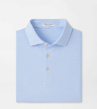 Load image into Gallery viewer, White Bolt Stripe Polo