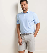 Load image into Gallery viewer, White Bolt Stripe Polo