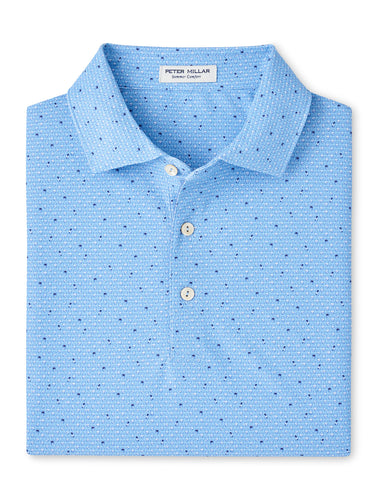 Seaport Blue Old Fashion Print Polo