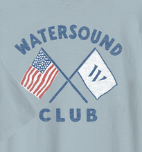 Load image into Gallery viewer, Schooner Blue Flag Cross Tee