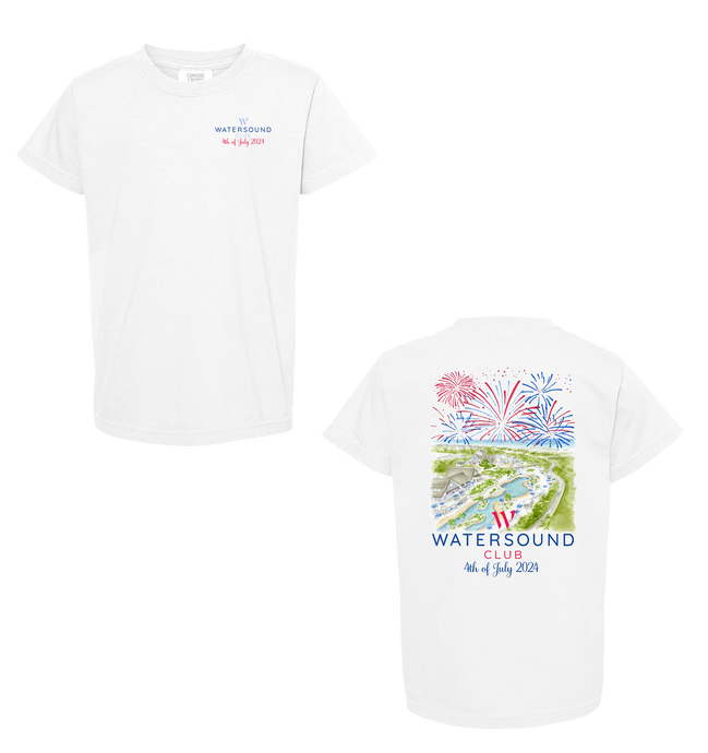 Youth White 2024 4th of July Tee
